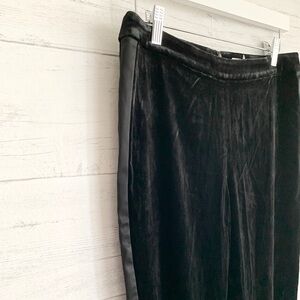 L’agence Black Velvet Pants Satin Stripe